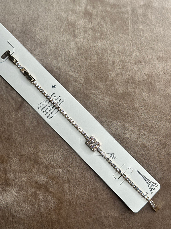 Stainless steel gold bracelet